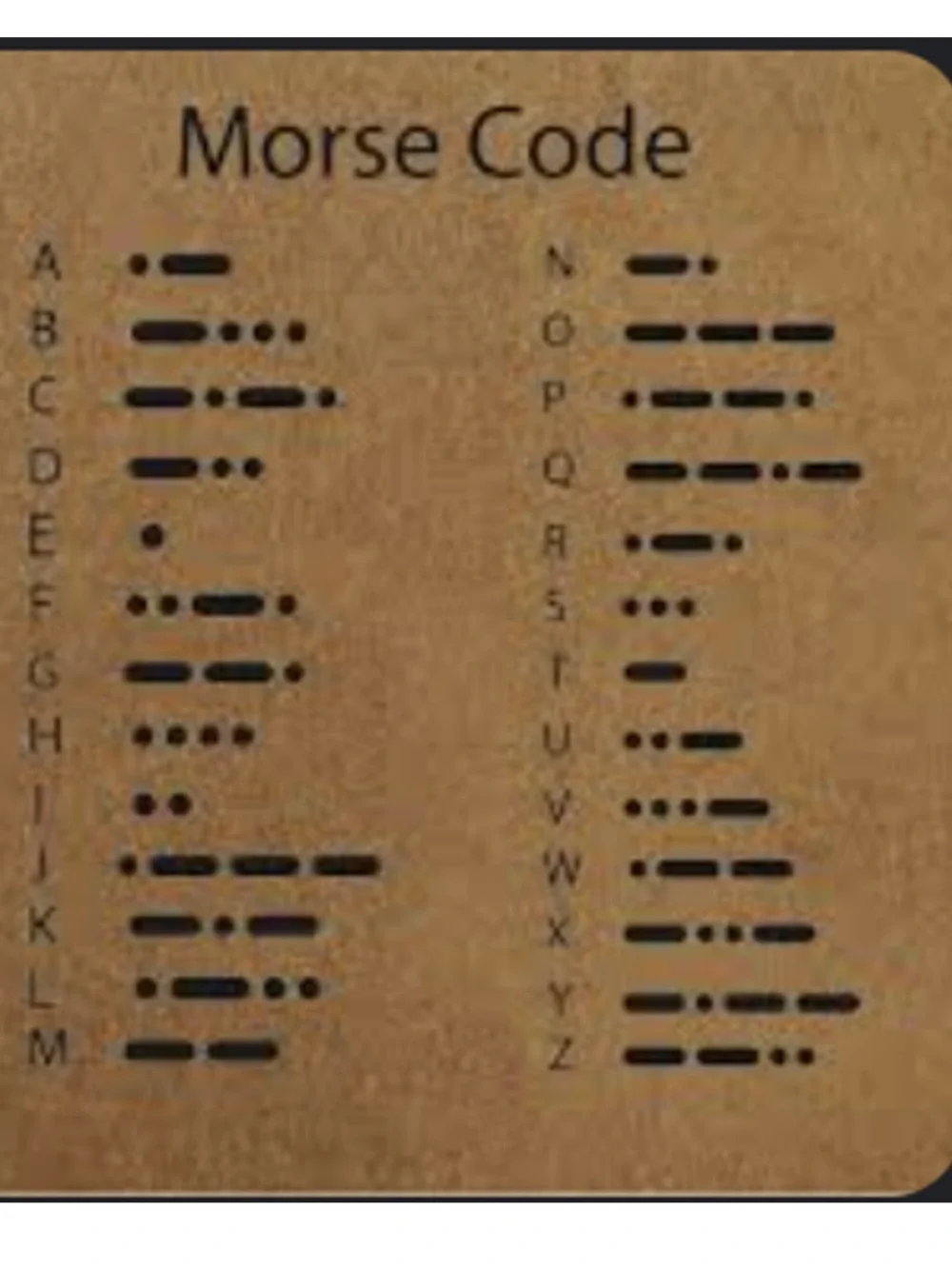 Morse Code 
